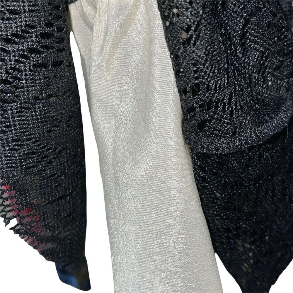 DO+BE Lace Corset Front Halter Top Black Ivory Dress Women's Size Small - Picture 6 of 8
